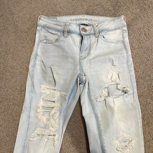 American Eagle light wash jeans